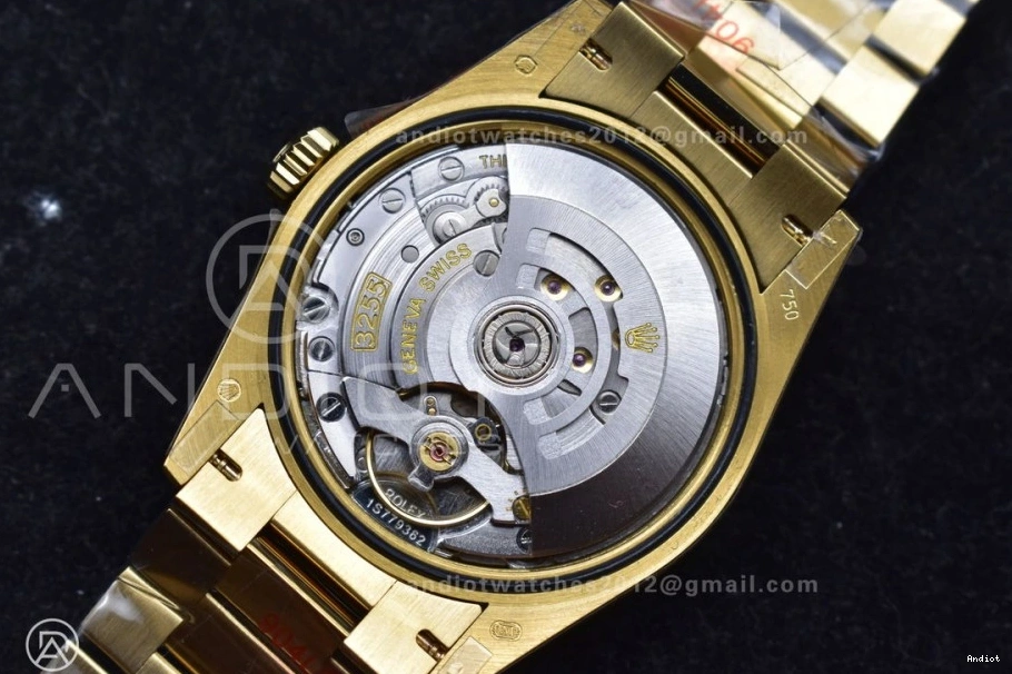 904L Mark with V5 Steel 36 vr3255 Weight) Bracelet Best Edition Roman on Dial President Gold (Gain YG DayDate QF 1121